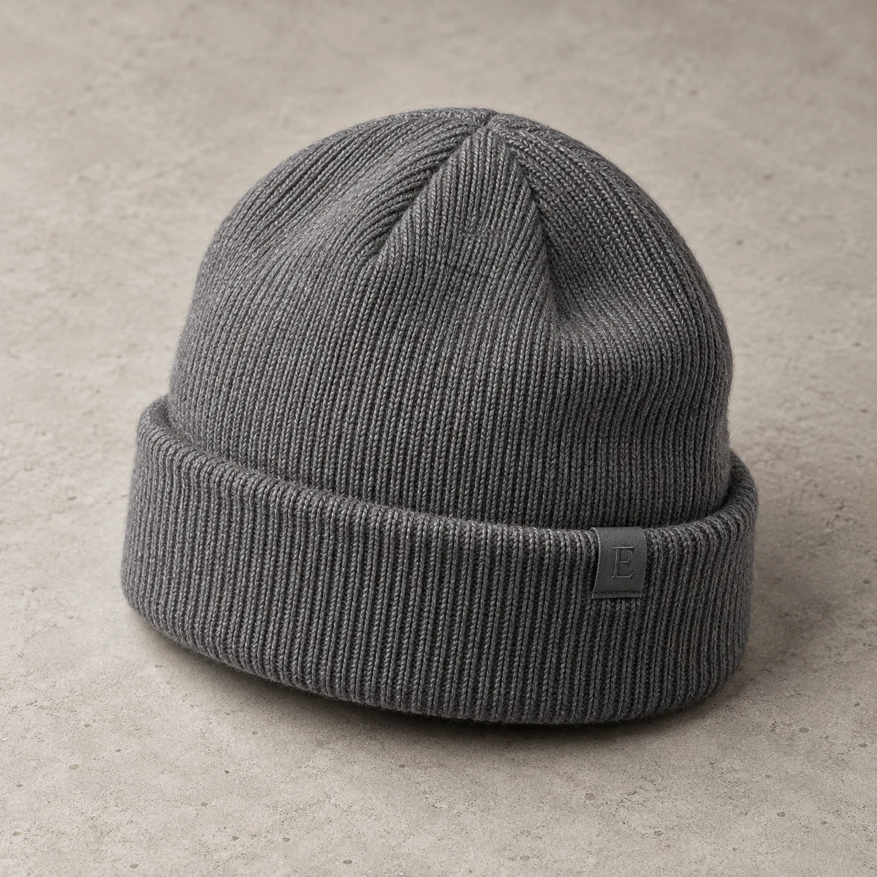 Smoke Gray Ashline Merino Beanie