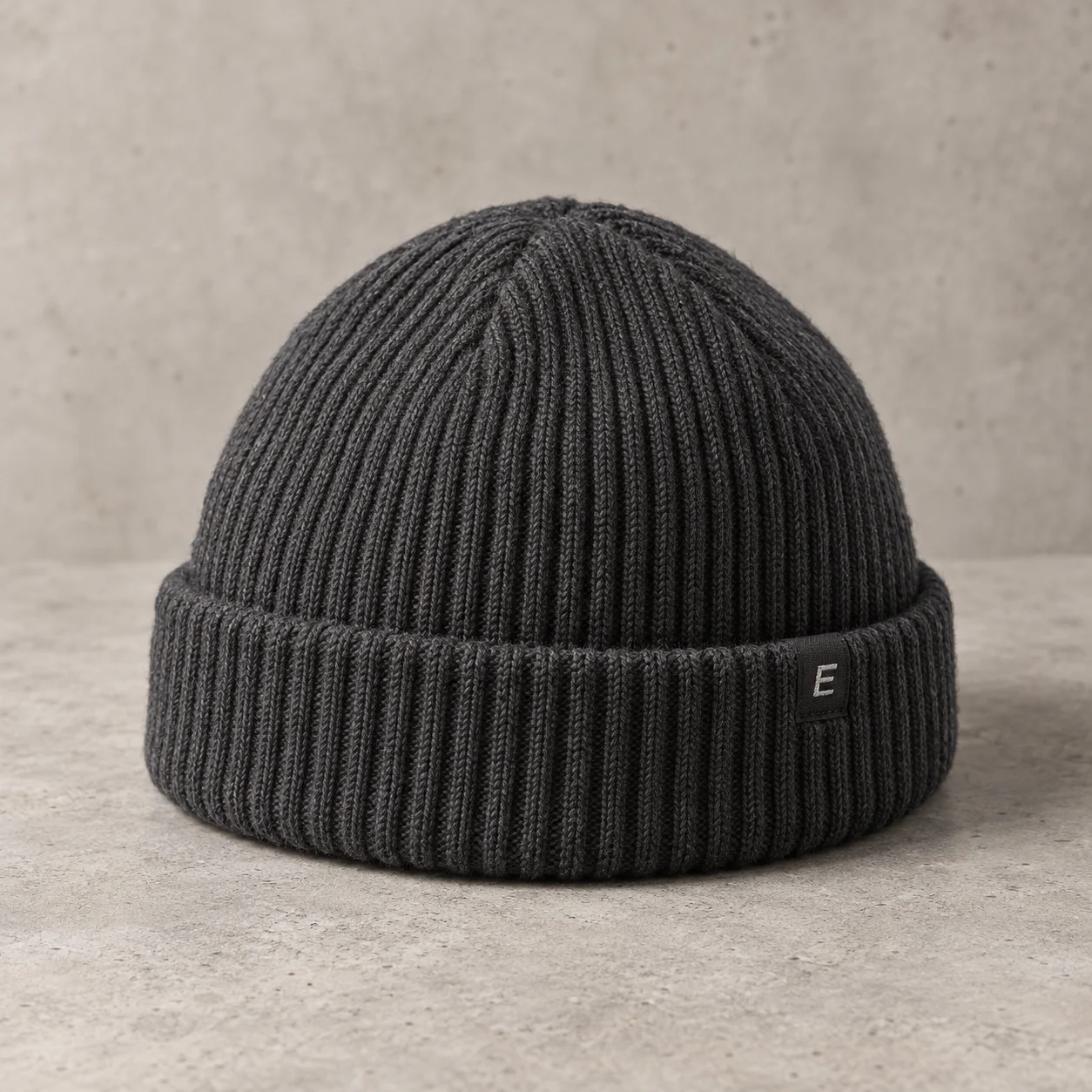 Charcoal Signal Rib Beanie